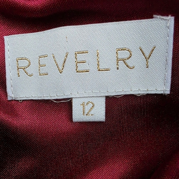NWT Revelry Aurora Velvet Dress, Romantic Rose, Size 12 - Picture 15 of 16